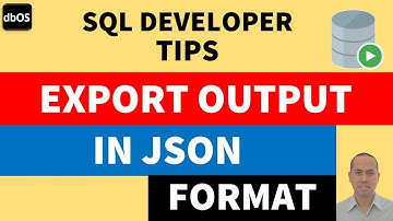 Export query output as JSON | SQL output in JSON format