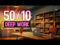 Pomodoro Timer 50/10 for Deep Work | Ambient Music &amp; Alpha Waves for Focus 🧠🎧