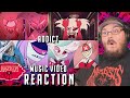 ADDICT (Music Video) - HAZBIN HOTEL REACTION!!! (By Vivziepop) THIS GETS SUPER DARK!