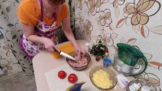 С Наступающим Рождеством!!!Готовлю салат с копченым окорочком &quot;Алые паруса&quot;