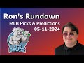Mlb picks  predictions today 51124  rons rundown
