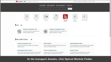 Huawei Tool Usage Guide: Optical Module Finder