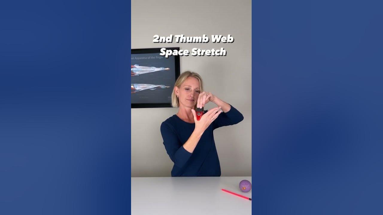 Did you know stretching your thumb web space can increase your thumb