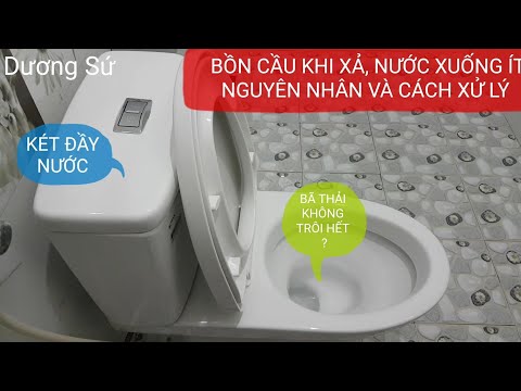 Video BỒN CẦU KHI XẢ, NƯỚC XUỐNG ÍT. ĐÂY CHÍNH LÀ NGUYÊN... - youtube