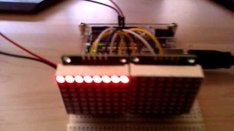controlling a dual 8x8 matrix with onboard max7219 arduino uno