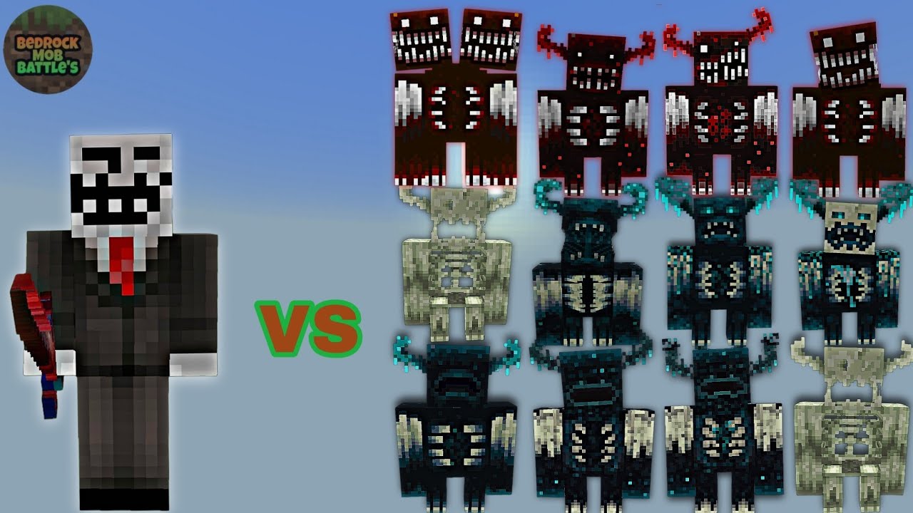 Updated Popbob Boss vs Warden Plus (Warden's) | Minecraft Bedrock | MobBattle