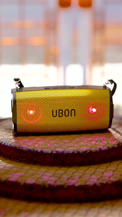 UBON SP-65 Gold Speaker from the Shahenshah Series #rgblights #PremiumSoundQuality #ubonbluetooth