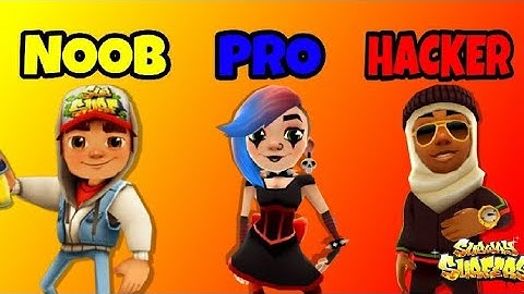 SUBWAY SURFERS - NOOB VS PRO VS HACKER