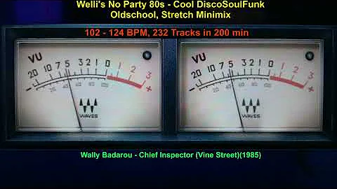 Cool Disco Soul Funk -  Welli's No Party 80's - Stretch Minimix  102 - 124 BPM  232 Tracks in 200min