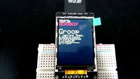 2.2" TFT 240x320 SPI