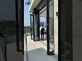 Electric folding door customized by customers in our factory #aluminumdoor #glassdoors #foldingdoor