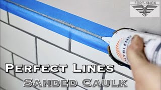 Clean Caulk and Paint lines ALWAYS!! | Using Sanded Caulk to match the Grout in your Bathroom