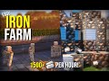 Minecraft's BEST IRON FARM Bedrock 1.19 - 1500+ PER HOUR !