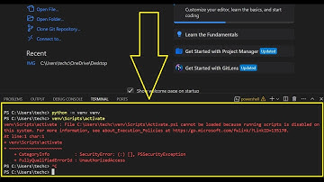 How to fix cannot be loaded because running scripts is disabled on this system.