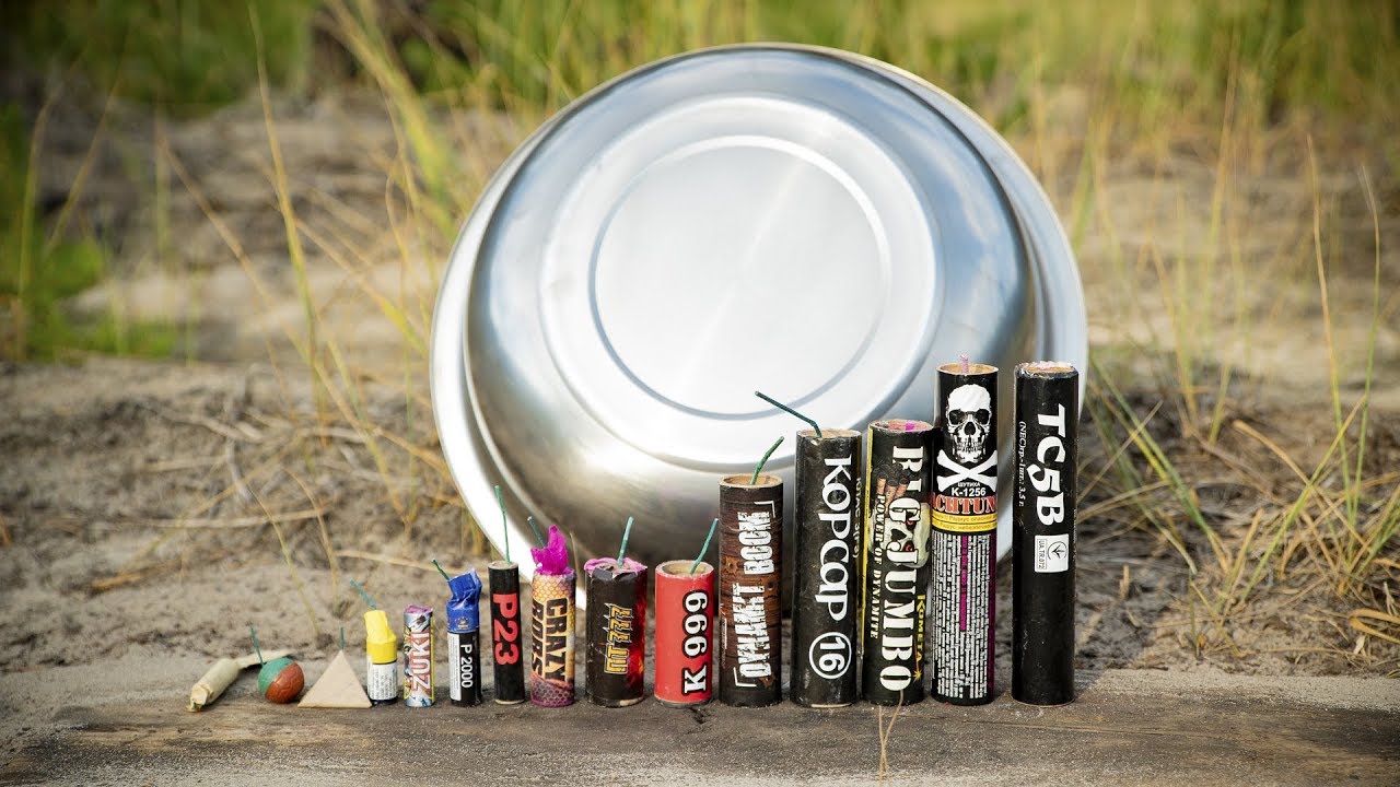 ЭКСПЕРИМЕНТ МОЩНЫЕ ПЕТАРДЫ ПРОТИВ КАСТРЮЛИ