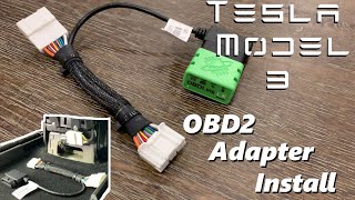 Tesla Model - OBD2 Adapter Install new version) - YouTube