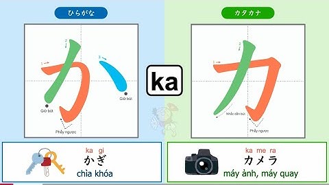 【Bài 2】Bảng chữ cái tiếng Nhật Hiragana và Katakana かきくけこ/カキクケコ