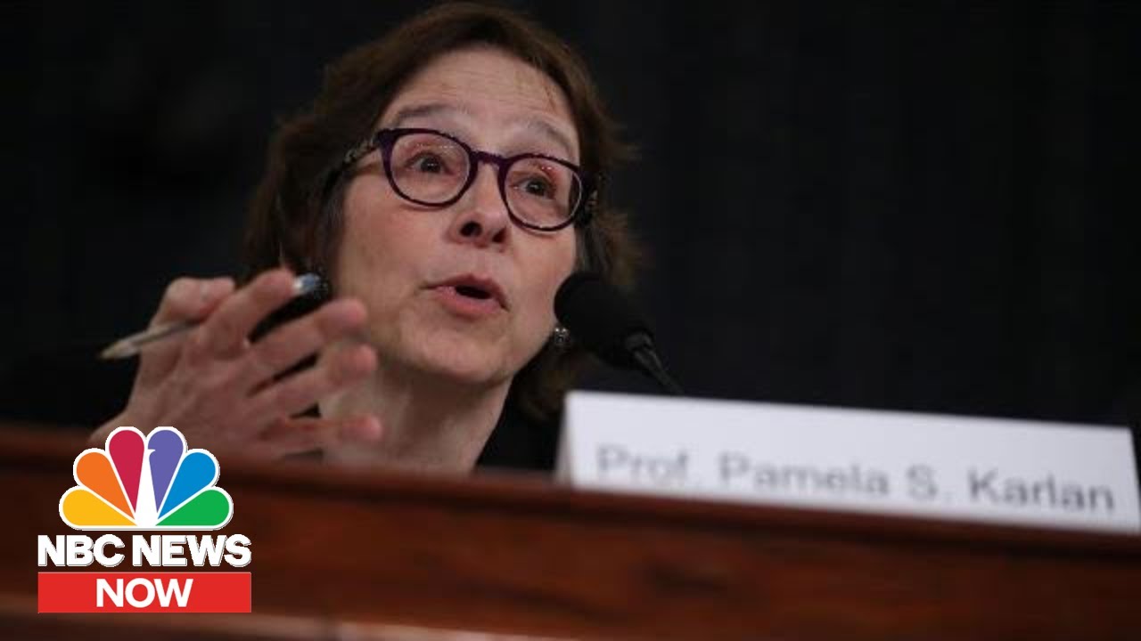Watch Pamela Karlan’s Impeachment Hearing Testimony In 3 Minutes | NBC News Now