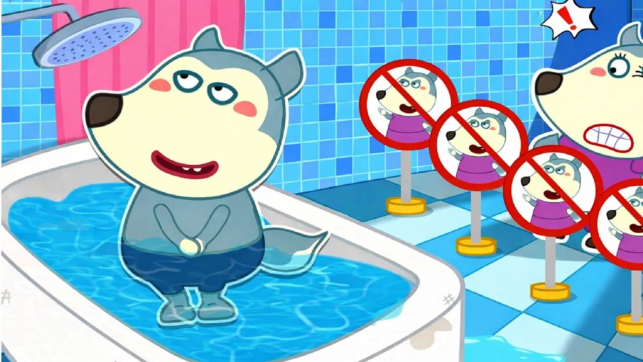 No orines en la bañera, Wolfoo💦Eres verdaderamente vergonzoso | Wolfoo 2D en español