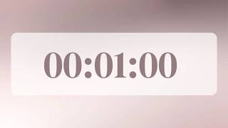 1 Minute Countdown Timer with Rain Sounds ☔⏳ | Cute Aesthetic Quick Timer