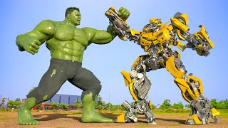Transformers One (ภาพยนตร์ใหม่) - ฉากต่อสู้ Hulk vs Bumblebee | พาราเมาท์ พิคเจอร์ส [HD]