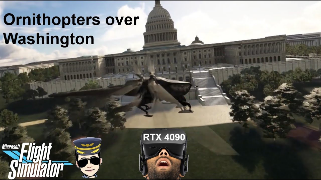 Ornithopter in VR: Tour of Washington DC Landmarks