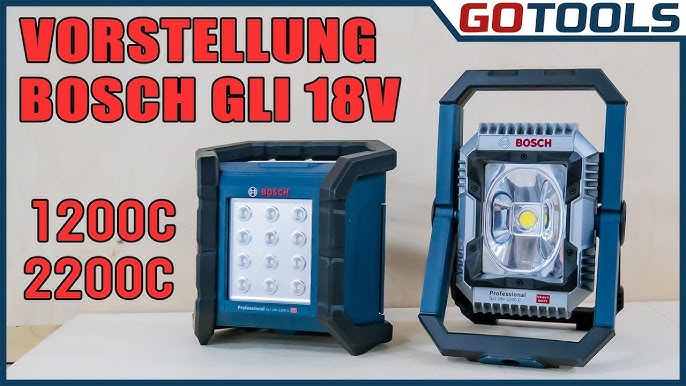 BOSCH GLI 18V-10000 C Professional - YouTube | Arbeitsleuchten