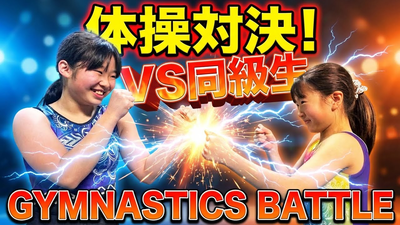 体操選手が本気の体操3本対決！どっちが朝イチ動ける？w