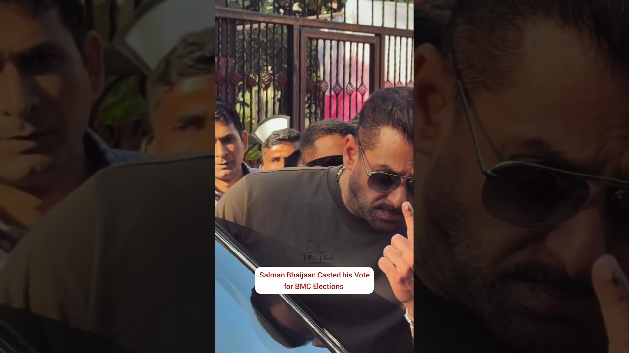 Salman Bhaijaan Casted his Vote for BMC Elections | #SalmanKhan #SalmanKhanFans #BMC #BMCElections