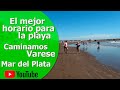 Caminamos Playa Varese a la mañana - Mar del Plata Verano 2021- Playa Varese y Cabo Corrientes.