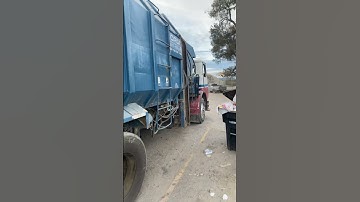 How a side  loader truck ends after working for many years