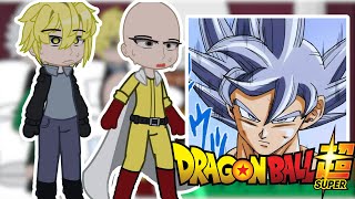 One Punch man React To Goku || Dragon Ball || Gacha React