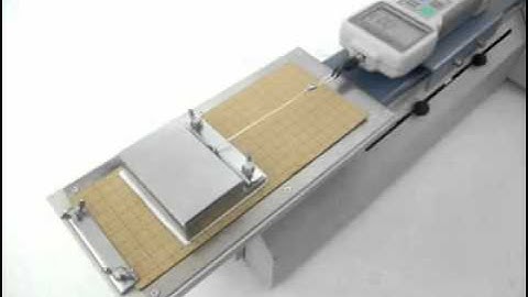 Cof / Packaging film coefficient of friction measurement