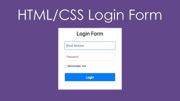 HTML & CSS Login Form with Bootstrap 4