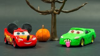 Zombies Land Graveyard Cars Crash N Smash Lightning Mcqueen As Mickey Mouse Thunder Hollow Crazy 8