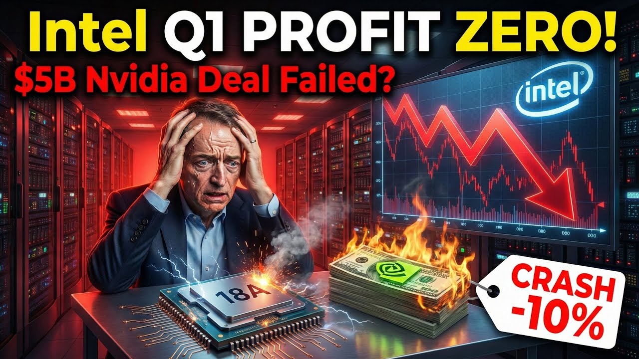 Intel CRASHES -10%! 📉 Q1 Profit WIPEOUT Despite Nvidia’s $5B Lifeline 😱