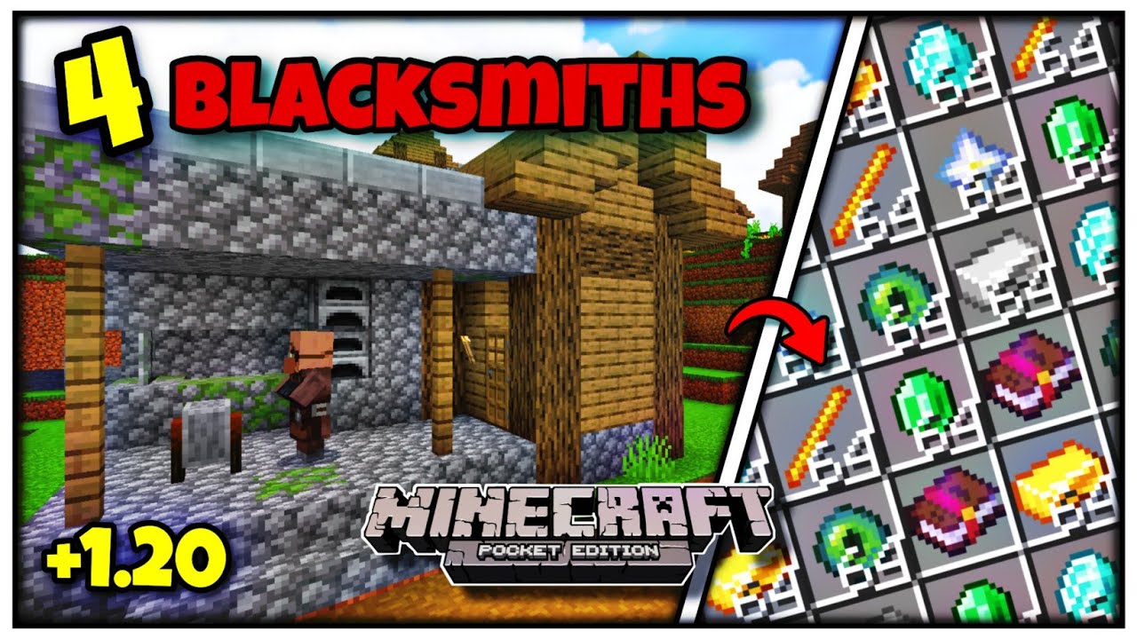 Top 1 God seed for Minecraft 1.20 pe & bedrock edition ||🔥4 Blacksmith ...