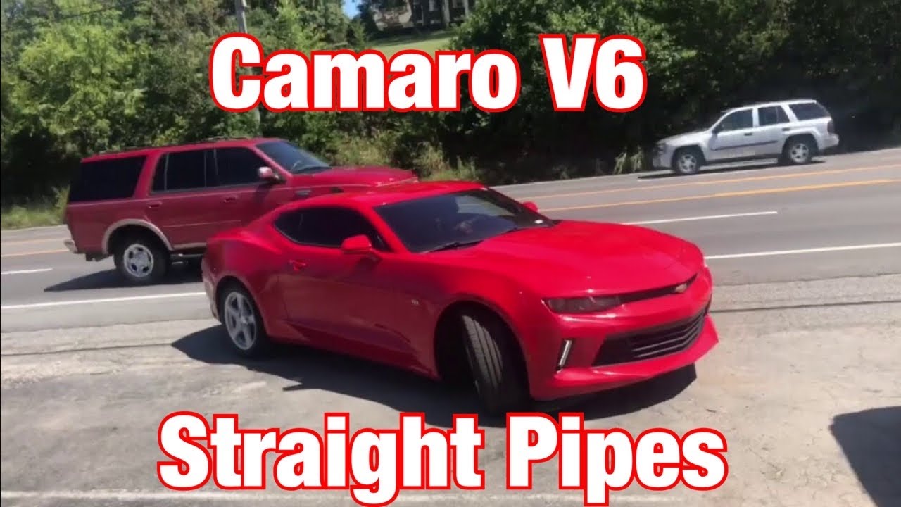 v6 camaro straight pipe