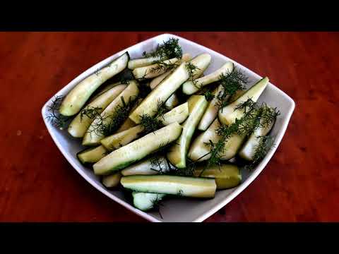 Video: Cetrioli Leggermente Salati In Acqua Frizzante