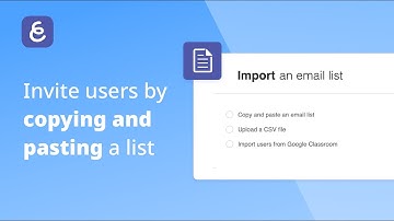 Invite users by copying and pasting a list | Explain Everything Deployment for Schools