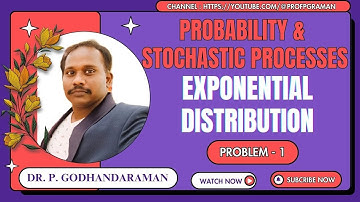7. Problem 1 - Exponential distribution - 21MAB203T - Probability and Stochastic Processes