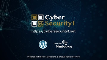 Cybersecurity1 - Nimbus-Key ID plugin - Wordpress #josebolanosmd