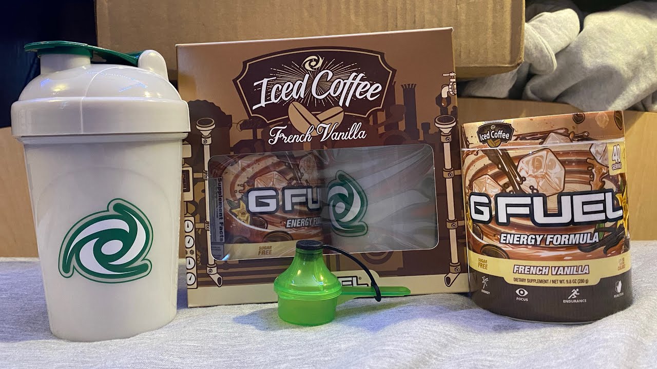 French Vanilla Iced Coffee GFUEL UNBOXING and REVIEW YouTube