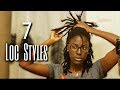 7 Loc Styles for Medium Length Locs | No Retwist | Onyx Goddess