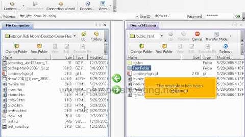 Managing your website in WS FTP