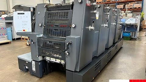 Heidelberg Printmaster GTO 52 4 four color offset machine for sale   with Kompac Dampening   gab Sup