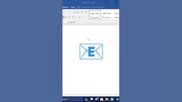 Email ✉️ Symbol in MS Word Using Shortcut key 🗝️ #msword #email