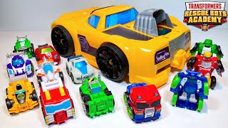 Transformers Rescue Bots Academy Giant Bumblebee Track Tower! Holds up to 10 Flip Racers!