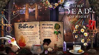 Witch's Beltane Altar Ambience  | May Day Fire Festival | Witch ASMR & Evening/Bonfire Sounds