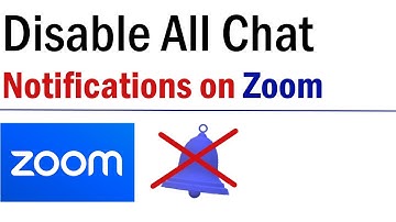 How To Turn Off Chat Notifications in Zoom | How to Disable Chat Notifications on Zoom |Zoom Meeting